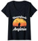 Damen Angelbekleidung Frauen Angeln Gadgets Umwerfende Anglerin T-Shirt mit V-Ausschnitt