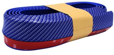 LiuROSE Auto Frontspoiler für VW Golf 7 Wagon,Auto Frontstoßflosse Spoiler Canards Lippe Vorne Unten Stoßstangen Protector,G-Blue Carbon Fiber