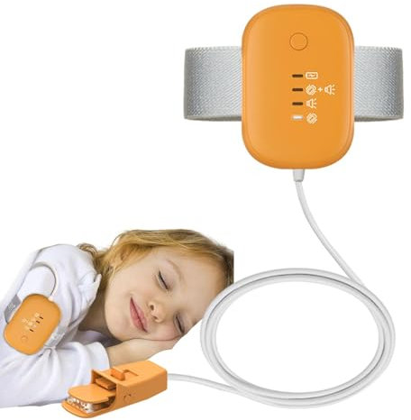 Trainingsalarm im – Pipi-Monitor, Urinwarngerät | Benetzungssensor für das Bett, sicherer tragbarer Alarm mit USB-Aufladung, verstellbarer Gurt, 3 Modi für Schläfer