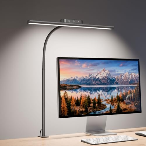 Lepro 11W Schreibtischlampe LED Klemmbar, Augenschonende und Dimmbar
