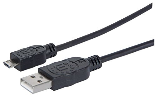 Manhattan Cavo USB Nero Nero 1 m Schwarz