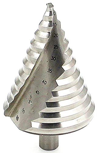 LESOLEIL Punte Trapano Gradino HSS Ø6-60 mm, Fresa Conica in Titanio per Metallo, Legn, PVC, Ferro(NON per Acciaio Inossidabile), Argento