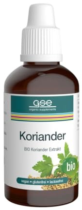GSE Koriander-Extrakt (Bio) 50 ml Bio-Koriander-Extrakt mit Bio-Alkohol und Wasser vegan, glutenfrei, laktosefrei & schonend hergestellt