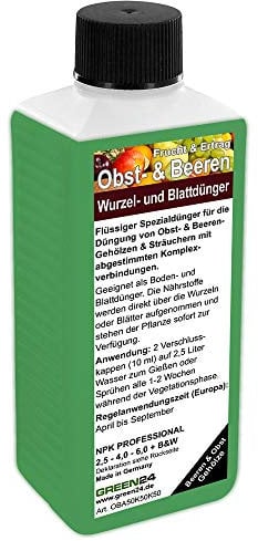 GREEN24 Obstbaum Beerenstrauch Dünger HIGHTECH düngen von Obst und Beeren