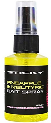 Sticky Baits Bait Spray 50ml Bottle Flavouring: Pineapple and NButyric Acid