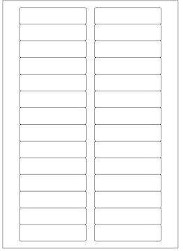 MADE IN GERMANY 280 Etiketten selbstklebend 80 x 20 mm weiß permanent klebend auf Bogen A4 (10 Bögen x 28 Etik.) CS Label – Universaletiketten zum Beschriften und Bedrucken