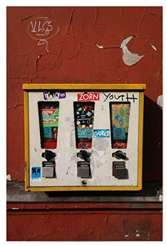 artboxONE Poster 60x40 cm Rock the Kitchen Stree Art original - Bild Kaugummiautomat 80er 90er