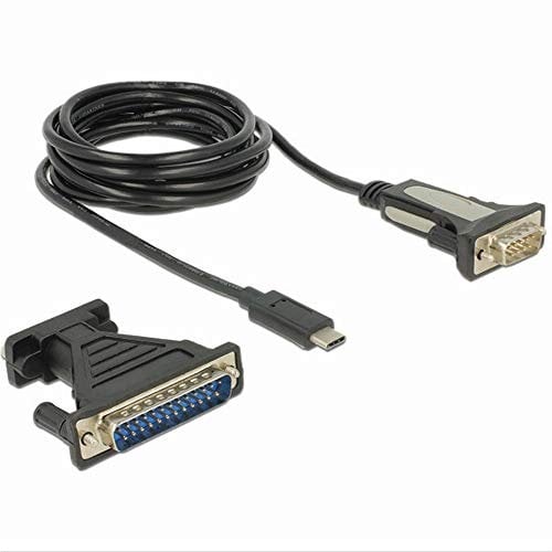 DeLOCK Adapter USB Type-C > 1 x Serial DB9 RS-232 + DB25 Adapter