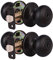 2 Pack Ball Privacy Interior/Exterior Doorknob Keyed Alike Door Knob, Vintage Keyed Entry Door Knobs Lock, Security Knob Handle for Bathroom/Bedroom/Kitchen, Oil-Rubbed Bronze Finish
