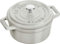 Staub Mini cocotte rotonda in ghisa, 25 qt, tartufo bianco, prodotta in Francia