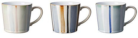 Denby 61048841 Stripe Painted 3 Piece Large Mug Set