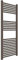 ERCOS Handtuchwärmer Bad Handtuch Heizung Größe 500x1200 MM Bad Heizkörper Burnt Brown Matt, 1/2 Anschlüsse Geliefert mit Montage-Kit