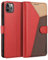 ELESNOW Cover iPhone 11Pro-5.8, Custodia in Pelle Magnetica Libro Flip Caso Portafoglio con [Kickstand] [Slot per Schede] [Chiusura Magnetica] per Apple iPhone 11 Pro (Rosso/Marrone/Cachi)