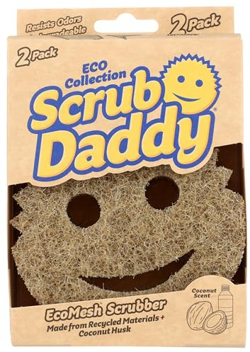 Scrub Daddy EcoMesh Scrubber, 2 Count, Exfoliating, Body, Scrubber