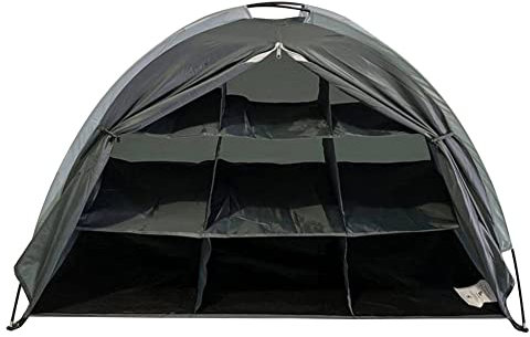 Outdoor waterproof organization storage cabinet portable storage tent foldable 9-shelf shoe rack garden lawn courtyard storage tool shed Camping Gear&Accessories