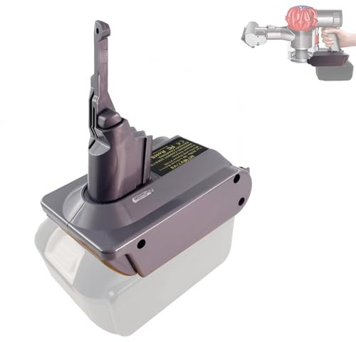 BTRUI pour Dyson V8 Adaptateur de Batterie pour Makita 18V Batterie au Lithium pour Dyson V8 SV10 Animal Fluffy Motorhead Convertisseur d'aspirateurs(Adaptateur MT18V8)