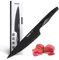 hecef 8 inch Chef Knife, Black Coating Blade Kitchen Knife, High Carbon Stainless Steel with Ergonomic Handle