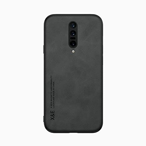 Kepuch Silklike Cover per Oneplus 7 PRO - Custodia Case Piastra Metallica Incorporata per Oneplus 7 PRO - Nero