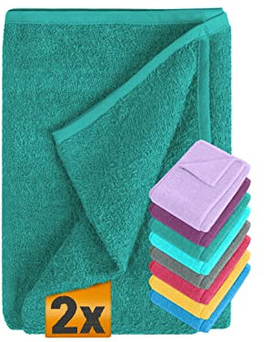 npluseins 2er Pack Auflagen für Sonnenliege und Gartenliege 1594.2319, Stuhl 60 x 130 cm, Petrol