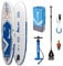 Zray SUP X1 Aufblasbares Stand Up Paddle Board blau 310x81x15cm Dropstitch mit Paddel Pumpe Transporttasche und Sicherheitsleine