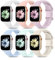 Higgs 6 Piezas Correas Compatible con Correa Apple Watch 44mm 42mm 45mm Ultra/2 49mm Mujer Hombre, Pulsera Suave Silicona Deportiva Ajustable para iWatch Series SE/2 9 8 6 7 5 4 3 2 1,Blanco