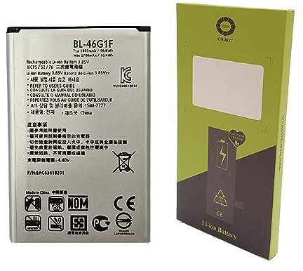 OH-BOX® Batterie Compatible avec LG BL-46G1F for LG K10 2017, K10 4G 2016, K20 Plus, K20 V