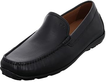 LLOYD Herren Mokassins Schuhe Emilio Mokassin Glattleder Slipper Freizeit Elegant Slip-Ons Uni Llyod Slipper Mokassin Herren schwarz