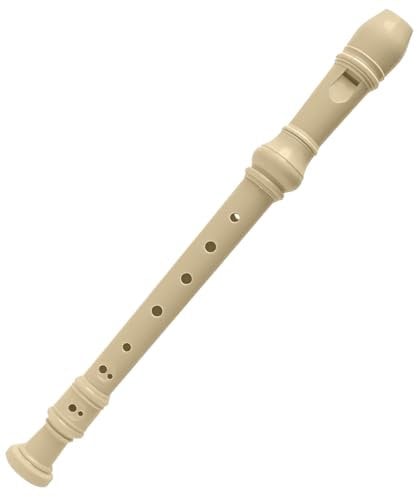Beginner Recorder for Children Traditional School German Soprano Descant Musical Instrument with Cleaning Rod & Fingering Chart