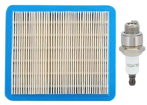 Savior Luftfilter für Briggs & Stratton 491588 491588S BS-399959 5043K 30-710 1904481 Geeignet für Quantum Motor 625-675 625e 675e 725e Serien 3,5-6 PS mit Zündkerze Ersatz für Champion RJ19LM