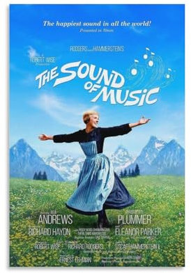 Filmposter American Romantic Music, The Sound of Music, 2 Stück, Leinwandbild, Poster, Wandkunst, dekorative Bilddrucke, moderne Dekoration, 20 x 30 cm