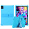 GIOPUEY Funda Compatible con TCL Tab 10 Gen 2 - con Soporte - Carcasa Protectora de Silicona TPU Suave Case - Blue