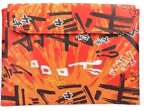 Uchiwa - Manga Book Cover - Kanjis Uchiwa Design - Compatible with Kindle eBooks - Size 24 x 22 x 3 cm