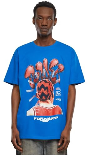 Mister Tee Herren Power Foward 2.0 Oversize Tee Cobalt Blue, XL