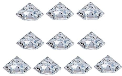 zaoalife 10 x Diamant-Tischkartenhalter, Acryl-Tischnummern-Kartenhalter, Kristall-Platzname, Fotokartenhalter, für Jät-Party-Dekoration, Diamant-Tischnummern-Clip