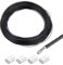QUARKZMAN 66Ft(20M) Cavo Metallico Cavo in Acciaio Inossidabile 304 Rivestito in Vinile 1/32 (0,8mm) con 4pz Maniche in Alluminio per Appendere, Stendibiancheria, Sollevamento Nero