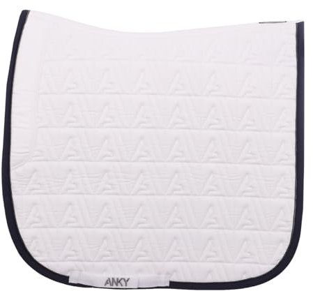 Anky Schabracke Twill Dressur Weiß-Dunkelblau - Dressur Full/WB