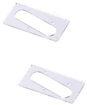 VICASKY 2stücke Electric Guitar Pickup Mounting Mit Schutzabdeckung Silber Kompatibel Gitarren Installieren Stabil Und Langlebig Zur Alter Pickup-ringe