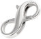 1 Pezzi Argento 925 Chiusura Moschettone Grande,Chiusure per Collane Chiusure per Braccialetti Chiusura Bracciale,Chiusura a Molla per Braccialetti Collane Fai da Te Accessori Componenti
