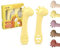 akolik Cuillère Bébé Apprentissage, Cuillère Silicone Souple, Cuillères de Sevrage, Couverts bébé Design Girafe, Cuillère de Nourrissage et Anneau de Dentition 2 en 1, Adapté aux Bébés dès 4 6+ Mois
