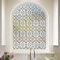 Fensterfolie selbstklebend 3D Buntglas-Fensterfolie Fenster-Sichtschutzfolie für Badezimmer, Haustür, Haus, Sonnenschutz, Wärmeschutz, statisches Kleben, 60X90CM