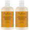 SheaMoisture Extra Moisture Retention Shampoo für geschädigtes Haar reine Sheabutter frei von Silikonen und Sulfaten - 2x 384ml