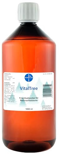 Weihnachtsbaum Frischhaltemittel VitalTree 1000 ml Christbaum Refresh für frische Nadelbäume, Tannenbaum, Nordmanntanne, Fichte, Blautanne, Blaufichte, Edeltanne I Herrlan-Qualität I Made in Germany