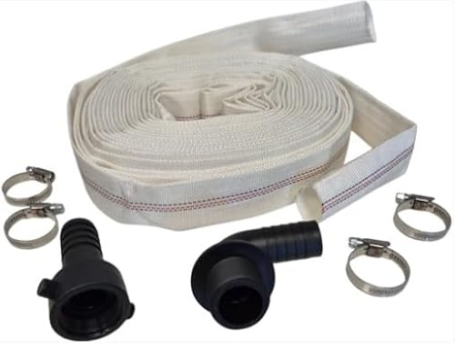 AP SUPPLIES Lay Flat Lined Hose - Essential Piece of Equipment Designed for Versatility and Efficiency in Various Industrial and Agricultural Applications. (10M 1.25-Inch Lay Flat Set G)