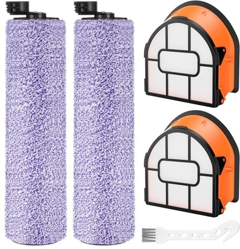 Bürste Filter Ersatzteile für Shark HydroVac XL 3 in 1 WD101 WD100 WD101C Staubsauger, HydroVac Cordless Pro XL Staubsauger WD201 WD200 WD210 AW201 WD200C WD201C Zubehör 2er Pack