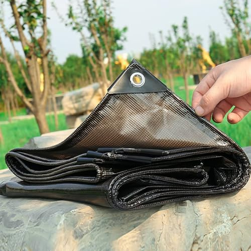 PIPRE 1m x 1.4m Bâche de Protection Extérieur, Bâche Imperméable, Ultra Lourde et Résistante, Polyéthylène 200 g/m², Anti UV - Bâche pour Bois de Chauffage - Œillets en Aluminium