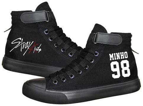 Satdflie Kpop Stray Kids Leinwand Schuhe Bang Chan Lee Kennen ChangBin Han I.N Felix HyunJin Seungmin High-Top Schuhe
