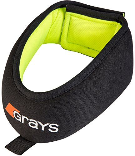Grays Unisex Nitro Hals Guard, Schwarz/Fluo Gelb, One Size