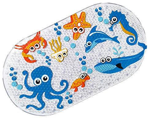 Alfombrilla de baño Antideslizante para bebés con Alfombrilla Antideslizante para bañera o Ducha Duradero PVC Resistente a Hongos y mohos Numerosas ventosas Resistentes