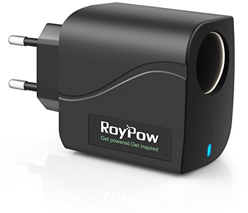 RoyPow convertidor de Transformador de alimentación 24W 12V2A Adaptador de CA a CC / 220V a 12V Enchufe del Encendedor del Coche