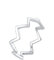 Elli Ring Damen Geo Zick Zack Eckig Trend aus 925 Sterling Silber